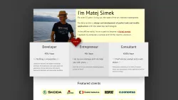 Matěj Šimek - freelance webdesigner